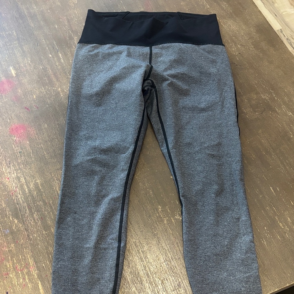 Lululemon Gray and Black Leggings